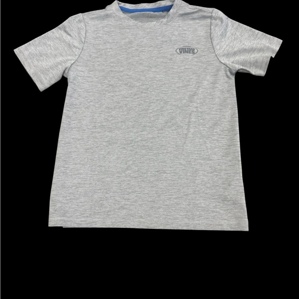 Vineyard Vines Kids Heather Gray Short Sleeve Tee with Logo
